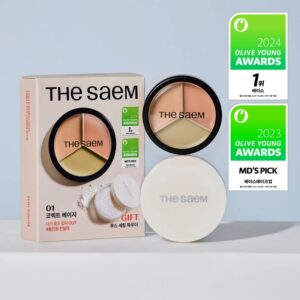 The Saem Cover Perfection Triple Pot Concealer Set [#2 Colors] (+Power)