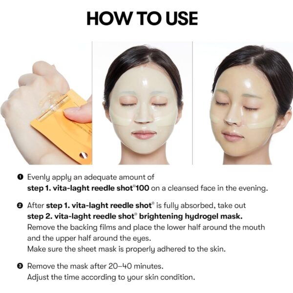 Vita-Light Reedle Shot 100 2Step Hydrogel Mask - Image 5