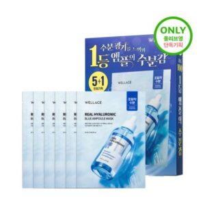 WELLAGE Real Hyaluronic Ampoule Mask [#5 Sheets]