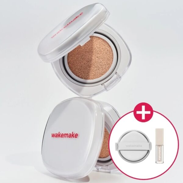 WAKEMAKE Seamless Wear Cushion Set (+Refill+Liquid Mini Concealer)