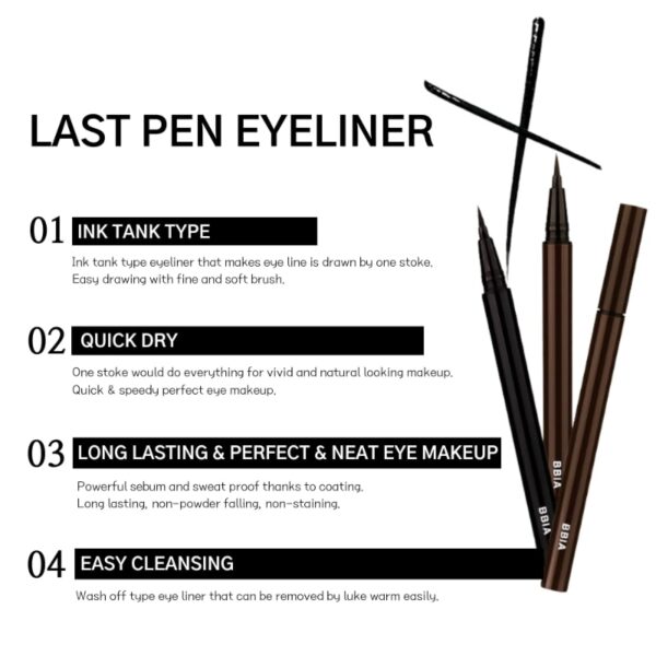 Bbia Last Pen Eyeliner [# Sharpen Brown] - Image 2