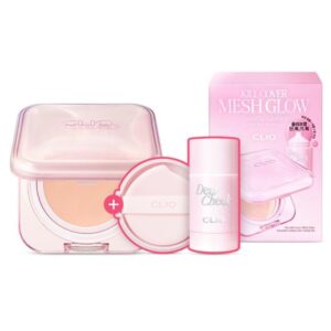 CLIO Kill Cover Mesh Glow Essential Cushion Set [#3 Colors] (+Refill +Dew Cheek)