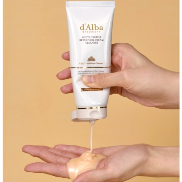 dalba White Truffle Return Oil Cream Cleanser Tube - Image 3