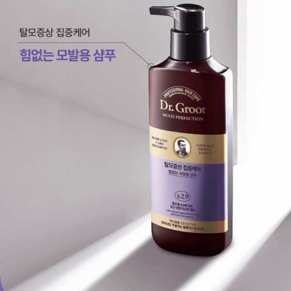 Dr. Groot Hair Loss Care Shampoo For Thinning & Weak Hair 400ml +100ml Set (+Treatment 100ml) - Image 2
