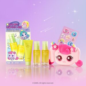 [Teenieping EDITION] goodal Green Tangerine Vita-C Dark Spot Care Serum & Cream Set (+Pouch +Sticker)