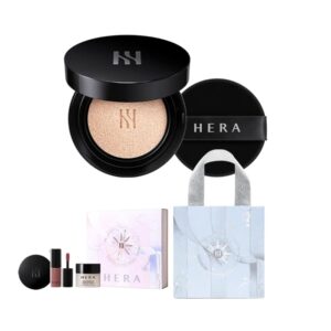 HERA Black Cushion Foundation SPF34 PA++ Special Set [#21N Valilla] (+Dreamscape Voyage Collection 3 Kit+Bag)
