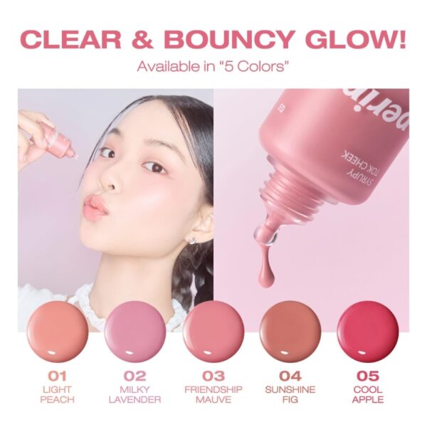 peripera Syrupy Tok Cheek Set [#3 Colors] (+Heart Pang Pang Puff) - Image 3