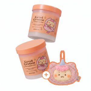 SKINFOOD Carrot Carotene Calming Water Pad Double Set (+mangomee Face Pouch)