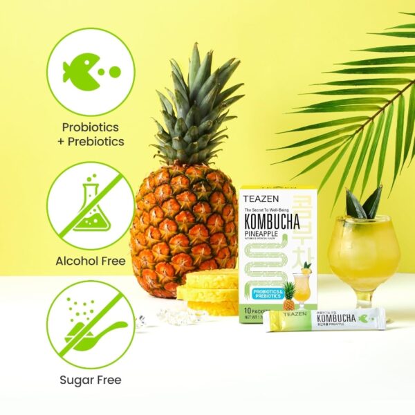 TEAZEN Kombucha Drink Mix [#PINEAPPLE] - Image 5