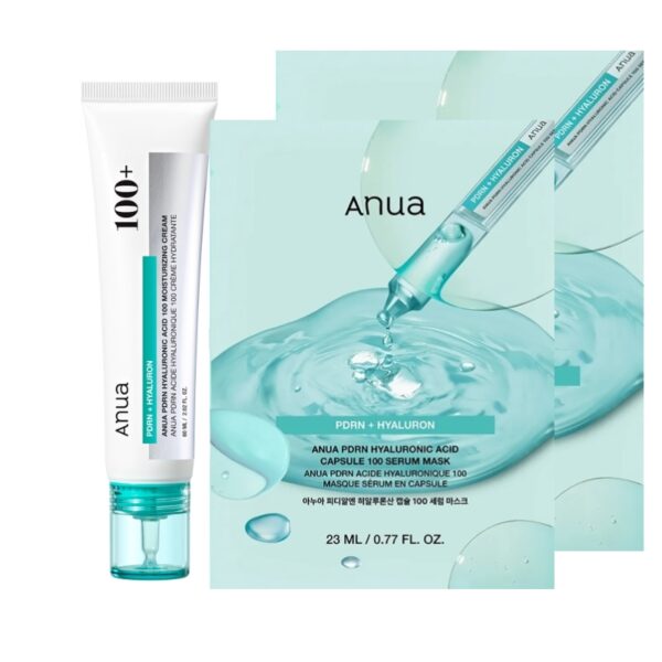 Anua PDRN Hyaluronic Acid 100 Moisturizing Cream ( +Mask sheet 2p)