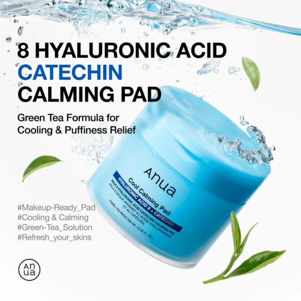 Anua Hyaluronic Acid 8 Catechin Cool Calming Pad 110P - Image 2