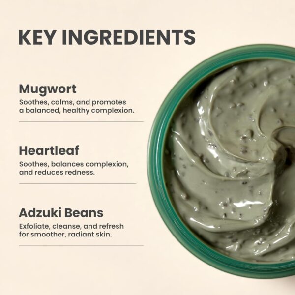 AXISY Mugwort Pore Clarifying Wash Off Pack - Image 2