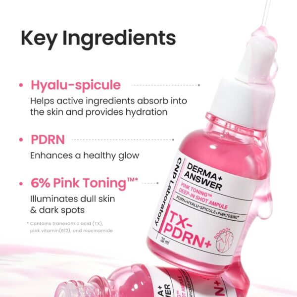 CNP Derma Answer Pink Toning Deep-In Shot Ampoule 30ml +15ml Set - Image 2