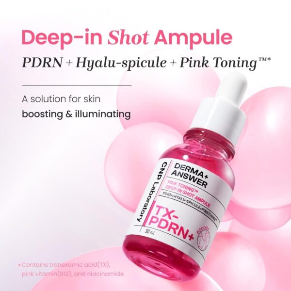 CNP Derma Answer Pink Toning Deep-In Shot Ampoule 30ml +15ml Set - Image 3