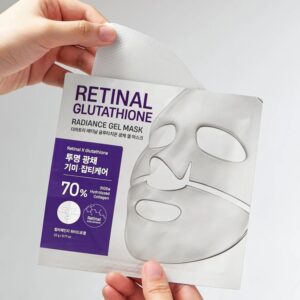 Dermatory Retinal Glutathione Radiance Gel Mask Sheet [10 masks] (+Salicinic Pore Clear Black 10pads)