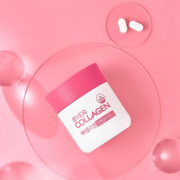 EVER COLLAGEN In And Up Biotin Cell 56 Tablets (+Keyring Pouch + Sticker) - Image 4