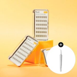 Fillimilli No Glue Point Piece Lashes (+Tweezers) Set