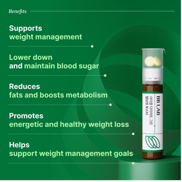 BB LAB Cycle Diet Green Blood Sugar Cut Booster 5 Vials - Image 3
