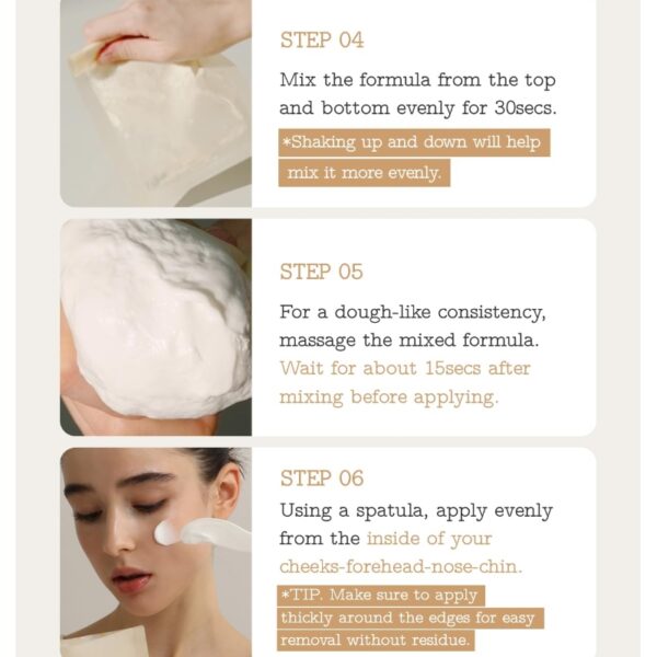 fully Rice Dough Modeling Mask Sheet [#4 masks] - Image 5