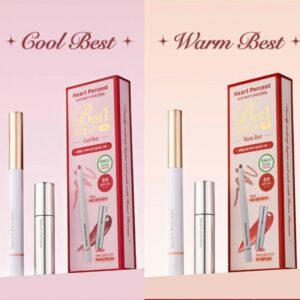 Heart Percent Dot On Mood Lip Pencil Set [#2 #20] (+One Way Glow Tint)