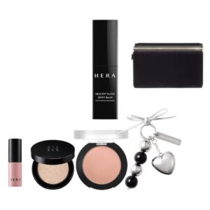 HERA Healthy Glow Dewy Balm (+Black Cushion Mini + Eyeshadow + Keyring+Pouch +Sensual Powder Mattte Liquid)
