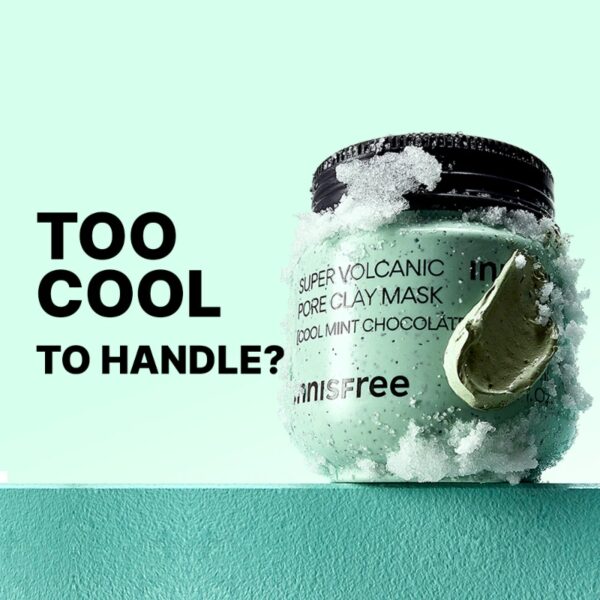 INNISFREE Super Volcanic Pore Clay Mask Cool Minit chocolate - Image 2