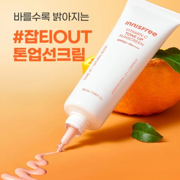 INNISFREE Vita C Tone Up Sunscreen SPF50+PA++++ - Image 2