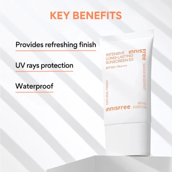 INNISFREE Intensive Long-Lasting Sunscreen EX 60ml - Image 3