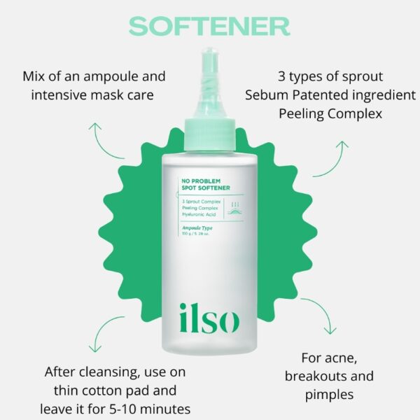 ilso No Problem Spot Softener 150g Set (+40 Cotton Pads) - Image 5