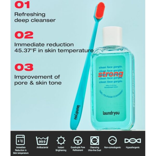 laundryou Clean Face Gargle Strong Gel To Foam Cleanser Special Set - Image 5