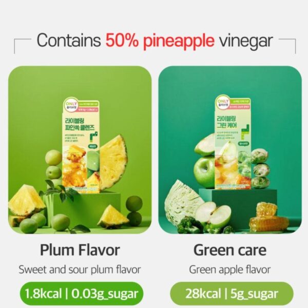 LIVELING Green Care (Cabbage, Green Apple) 10 Sticks - Image 3