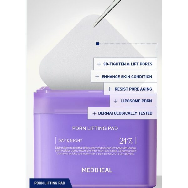 MEDIHEAL PDRN Lifting Pad 100P Double Pack (+Portable Case) - Image 3
