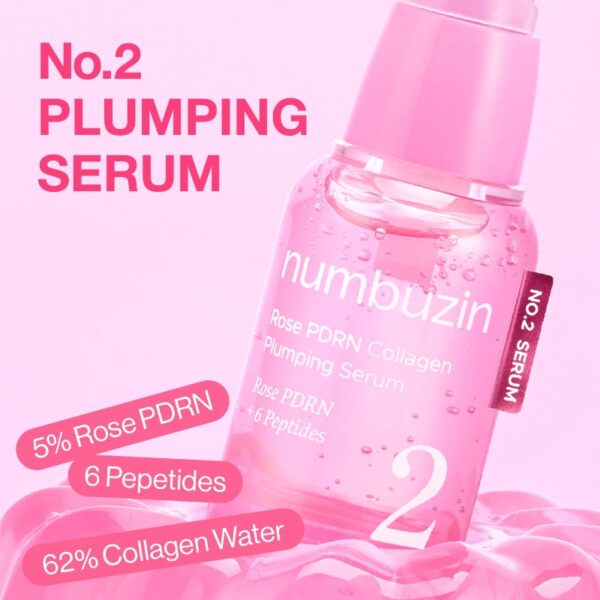 Numbuzin No.2 Rose PDRN Collagen Plumping Serum - Image 2