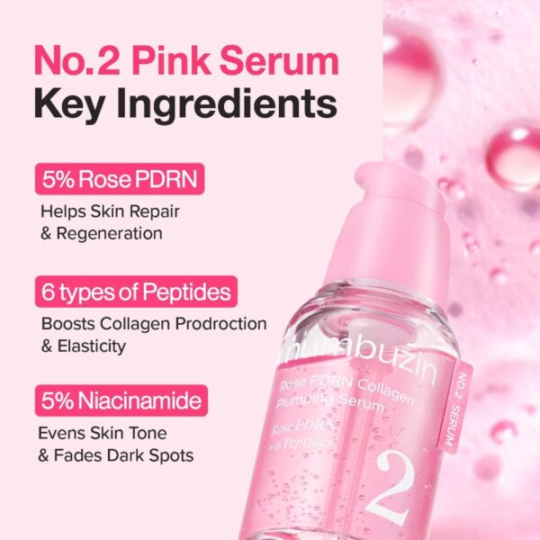 Numbuzin No.2 Rose PDRN Collagen Plumping Serum - Image 3