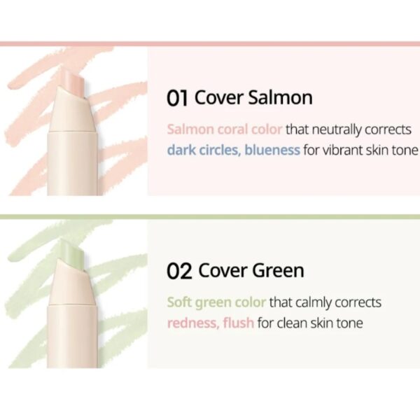 PERIPERA Mood Fit Pencil Concealer [#02 Cover Green] - Image 4