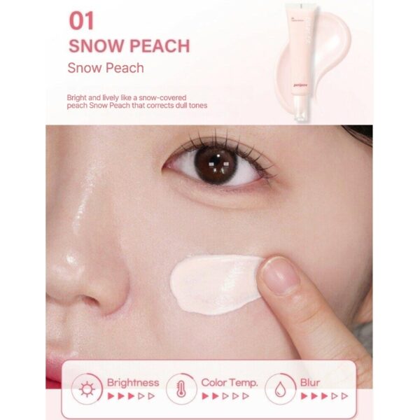 peripera Filter Fit Milk Tone Up Set [# 001 Snow Peach] (+sponge) - Image 5