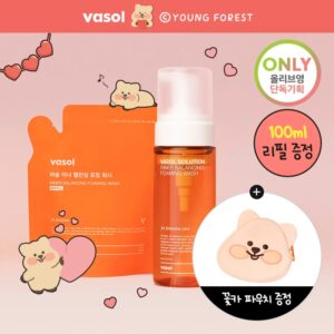 Vasol Inner Balancing Foaming Wash 150ml Refill Set (+100ml+KKOKA Pouch)