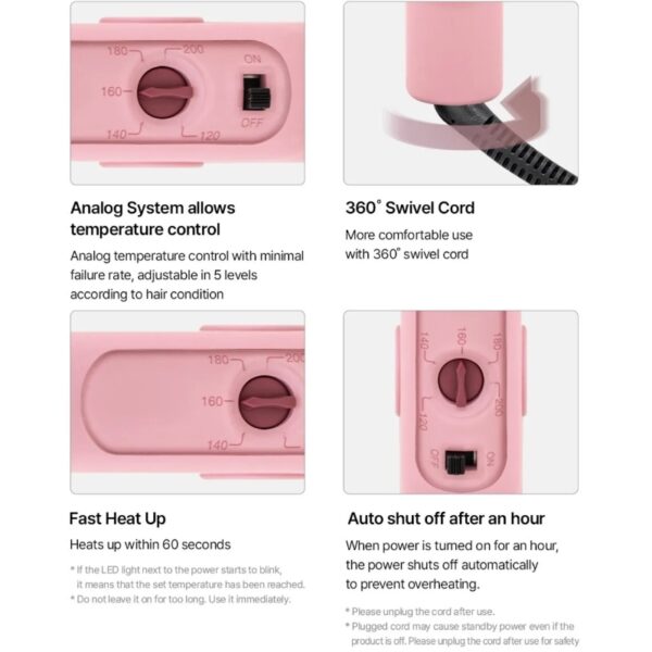 VODANA Twin Softbar Flat Iron [#Kitsch Pink] - Image 5