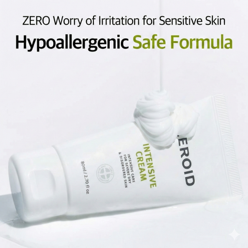 ZEROID Intensive Cream 80ml Set (+ 10ml+ Intensive Hydrating Ampoule) - Image 2