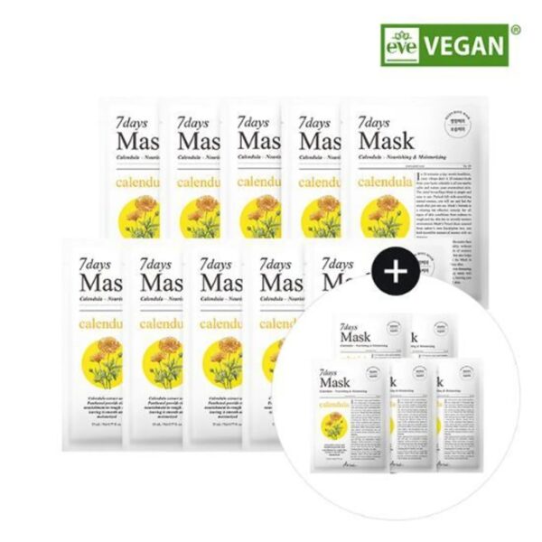ARIUL 7 Days Mask Sheet Calendula P 15 Sheets