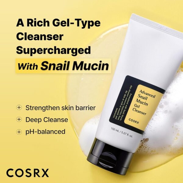 COXRX Advanced Snail Mucin Gel Cleanser 150ml - Image 2