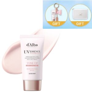 d'Alba Waterfull Tone-Up Sun Cream SPF 50+ PA++++ Duo Set (+Tone-Up Sun Cream Keyring + Pouch)