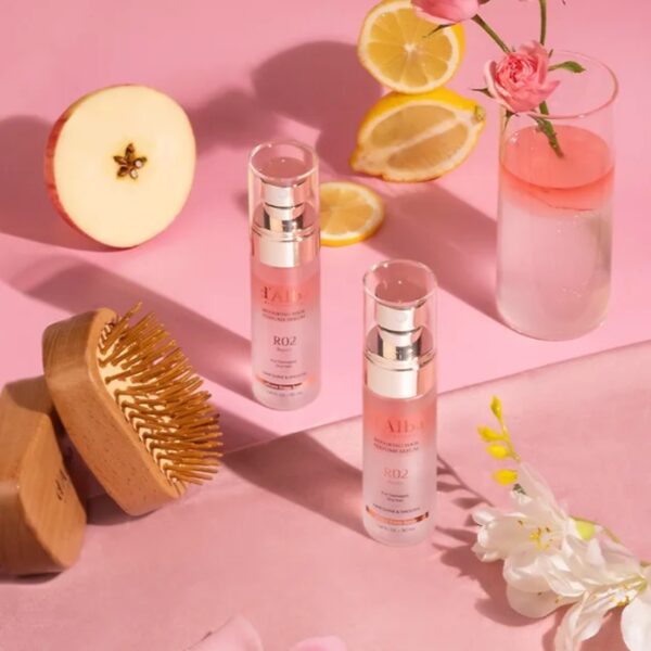 d'Alba Professional Reparing Hair Perfume Serum Gift Set [#R02 Rose Freesia] (+Brush) - Image 3