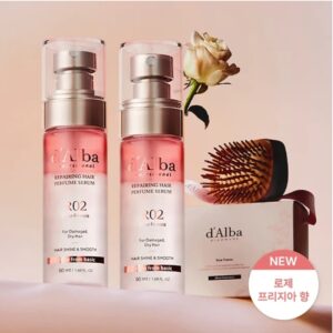 d'Alba Professional Reparing Hair Perfume Serum Gift Set [#R02 Rose Freesia] (+Brush)