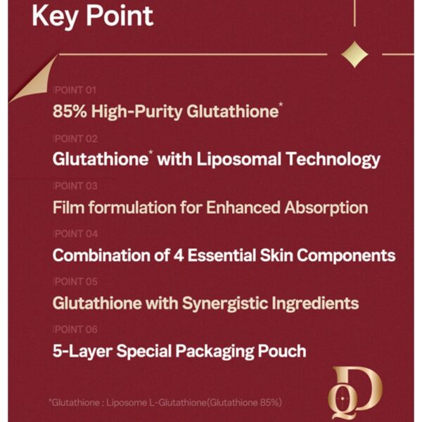 Dear Queen Liposome Glutathione Film 30 Sheets (1-month supply) - Image 4