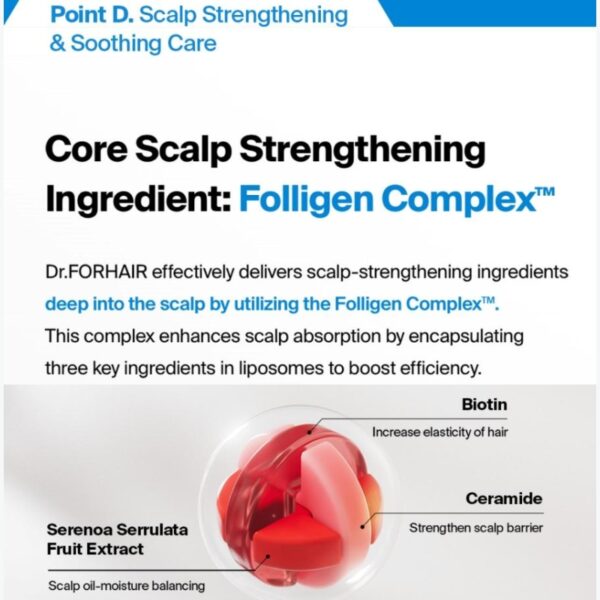 Dr.FORHAIR Foligen Deep Clean Cooling Shampoo 300ml [Double Set] (+ Partner Bandana Gift) - Image 4