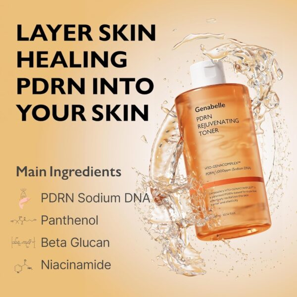 Genabelle PDRN Rejuvenating Toner 300ml - Image 2
