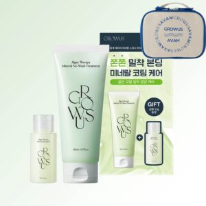 GROWUS Algae Therapy Mineral No-Wash Treatmet (+Shampoo 53g+ Pouch)
