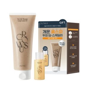 growus Sea Salt Therapy Scalp Scaler EX 265g Set (+ Shampoo 50g)