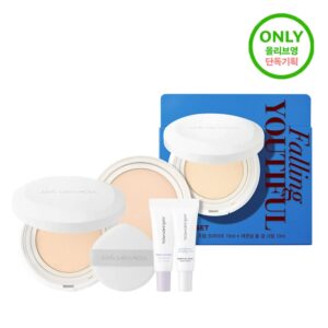 JUNGSAEMMOOL Pro-Lasting Flawless Fit Mesh Cushion #19 Fair Light (+Refill + Water Texture Cream + Primer)